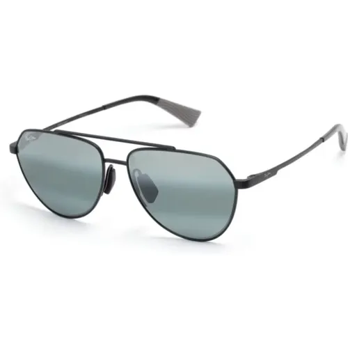 Sunglasses, unisex, , Size: 59 MM Sunglasses with Grey Lenses - Maui Jim - Modalova