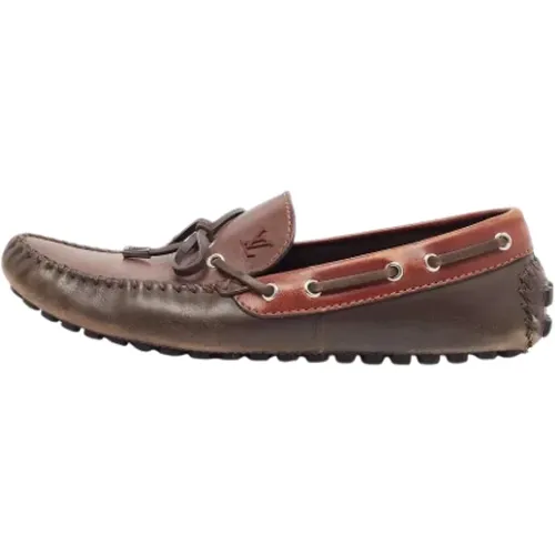 Pre-owned Flats, male, , Size: 10 US Pre-owned Leather flats - Louis Vuitton Vintage - Modalova