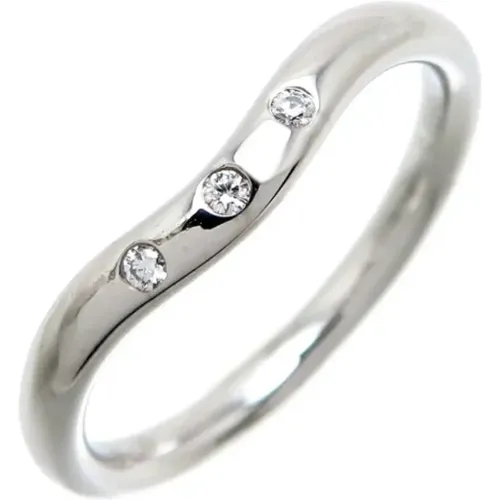 Pre-owned Jewellery, female, , Size: ONE SIZE Pre-owned White Gold rings - Tiffany & Co. Pre-owned - Modalova