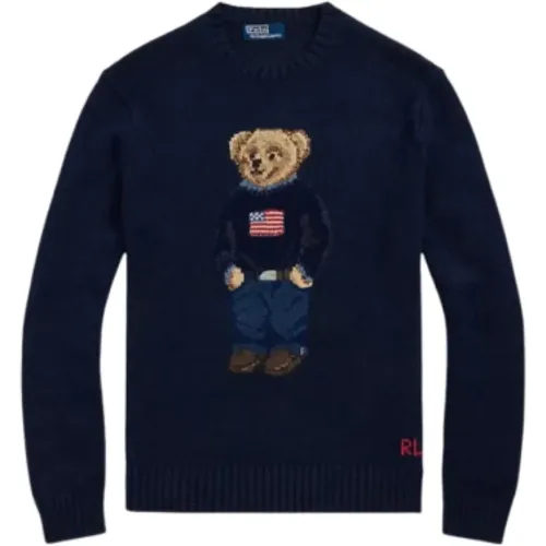 Polo Bear bestickter Pullover Sweater , Herren, Größe: XS - Ami Paris - Modalova