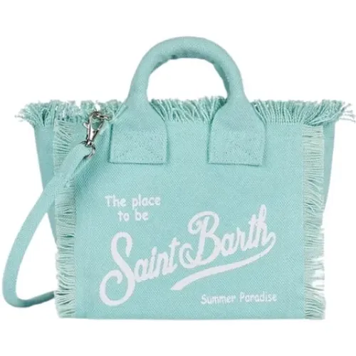Wassergrüne Borsa Tasche,Stilvolle Mini Strandtasche - MC2 Saint Barth - Modalova