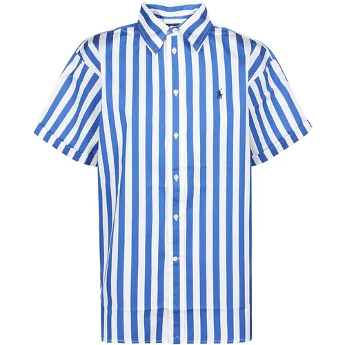 Short Sleeve Button Front Shirt , female, Sizes: XS, S, M - Ralph Lauren - Modalova