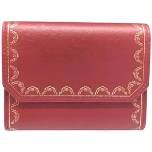 Pre-owned Wallets, female, , Size: ONE SIZE Pre-owned Leather wallets - Cartier Vintage - Modalova