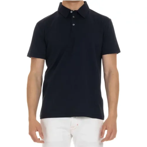 Cotton Jersey Polo Shirt , male, Sizes: M - Roberto Collina - Modalova