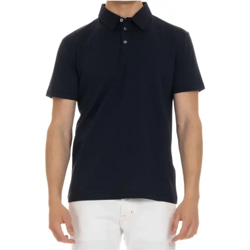 Cotton Jersey Polo Shirt , male, Sizes: S, M, L, XL, 3XL - Roberto Collina - Modalova