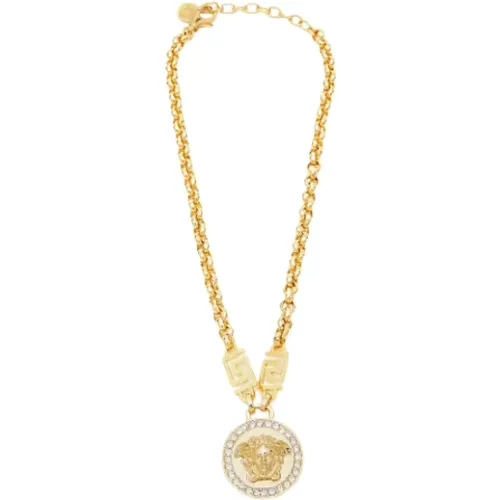 Pre-owned Fabric necklaces , female, Sizes: ONE SIZE - Versace Pre-owned - Modalova