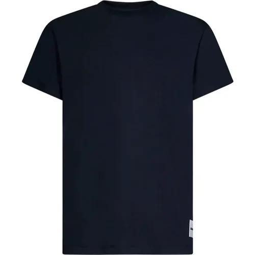 Blauer Bio-Baumwoll-T-Shirt-Set , Herren, Größe: S - Jil Sander - Modalova