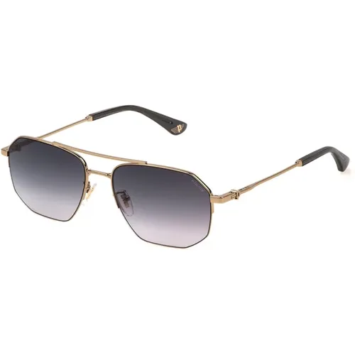 Metal Frame Sunglasses with Grey Lenses , male, Sizes: 57 MM - Police - Modalova