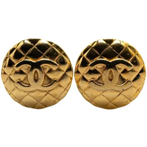 Pre-owned Jewellery, female, , Size: ONE SIZE Pre-owned Metal earrings - Chanel Vintage - Modalova