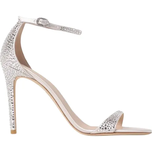 High Heel Sandals, female, , Size: 10 1/2 US CrystalEmbellished Heeled Sandals - Stuart Weitzman - Modalova