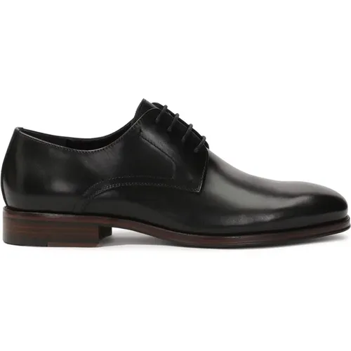 Elegante schwarze Herrenhalbschuhe für Anzug , Herren, Größe: 42 EU - Kazar - Modalova