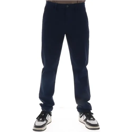 Chinos, male, , Size: W31 Cotton Trousers Zip Button Fastening - Sun68 - Modalova