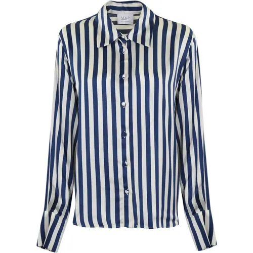 Striped Viscose Shirt , female, Sizes: 2XS - MVP wardrobe - Modalova