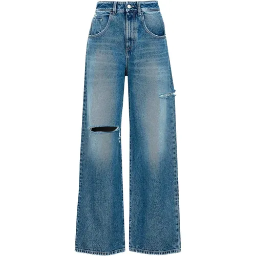 Wide Leg Jeans Upgrade Moderne Frau , Damen, Größe: W26 - Icon Denim - Modalova