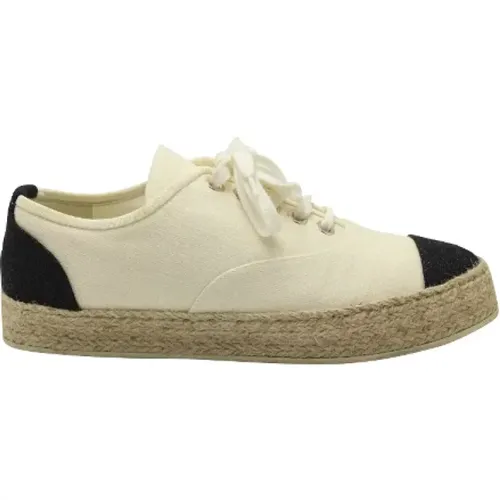 Pre-owned Sneakers, female, , Size: 6 US Pre-owned Canvas espadrilles - Chanel Vintage - Modalova