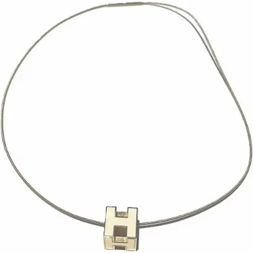 Pre-owned Jewellery, female, , Size: ONE SIZE Pre-owned Metal necklaces - Hermès Vintage - Modalova