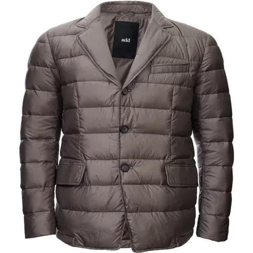 Quilted Classic Dove Grey Jacket , male, Sizes: L - add - Modalova