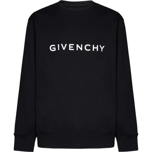 Schwarzer Slim Fit Sweatshirt , Herren, Größe: M - Givenchy - Modalova