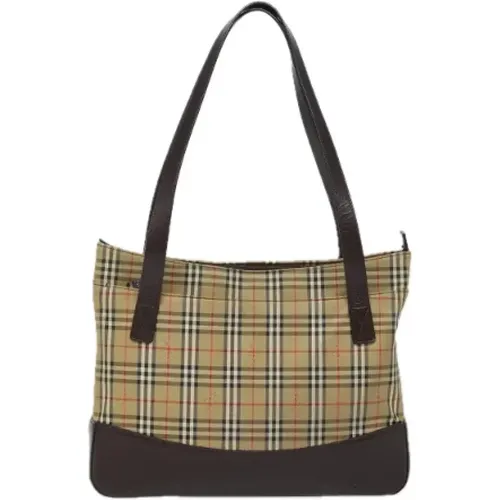 Pre-owned Tote Bags, female, , Size: ONE SIZE Pre-owned Canvas handbags - Burberry Vintage - Modalova