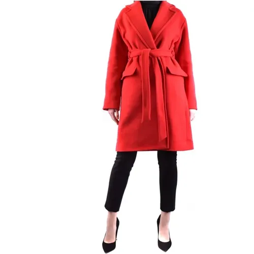 Belted Wool Blend Coat , female, Sizes: S - pinko - Modalova