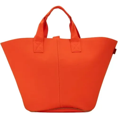 Pre-owned Tote Bags, female, , Size: ONE SIZE Pre-owned Canvas handbags - Hermès Vintage - Modalova