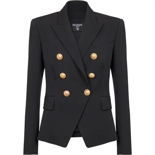 Classic 6-button jacket , female, Sizes: 2XS, M, XS - Balmain - Modalova