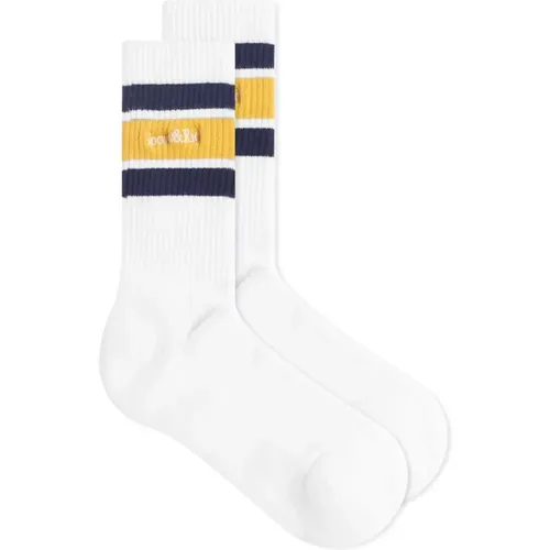 Bestickte Logo Baumwollsocken - Sporty & Rich - Modalova