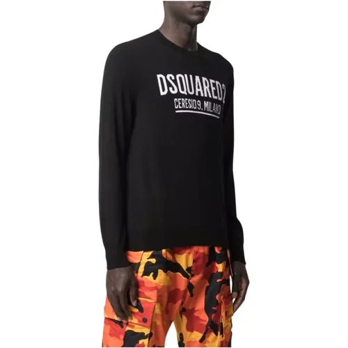 Herren Schwarzer Pullover Dsquared2 - Dsquared2 - Modalova