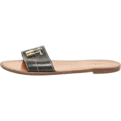 Pre-owned Leather flats , female, Sizes: 4 UK - Louis Vuitton Vintage - Modalova