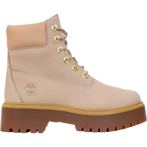 Rosa flache Schuhe Stone Street Modell , Damen, Größe: 41 1/2 EU - Timberland - Modalova