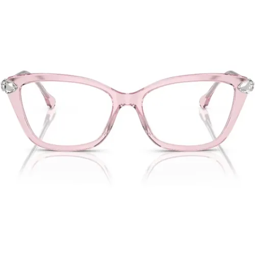 Glasses, unisex, , Size: ONE SIZE Elegant and Glamorous Celluloid Frame with Light Point - Swarovski - Modalova