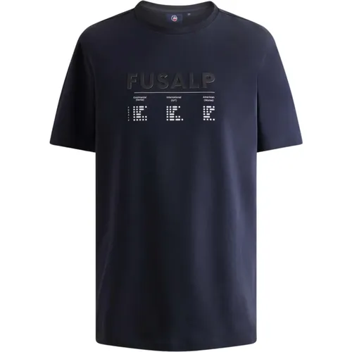 Classic Morse Code T-shirt , male, Sizes: M, S, L, XL, 2XL - Fusalp - Modalova