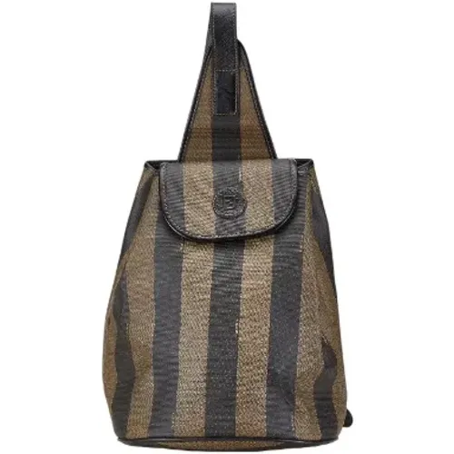 Pre-owned Cross Body Bags, female, , Size: ONE SIZE Pre-owned Canvas shoulder-bags - Fendi Vintage - Modalova