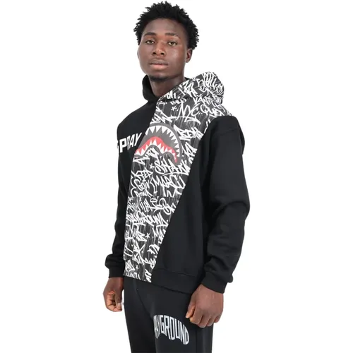 Schwarzer Hoodie für Herbst-Winter-Saison - SPRAYGROUND - Modalova