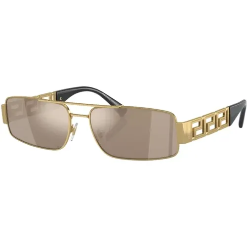 Ve2257 10025A Sunglasses , male, Sizes: 60 MM - Versace - Modalova