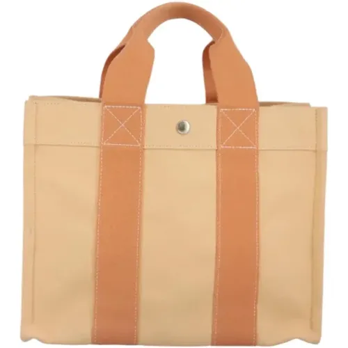 Pre-owned Tote Bags, female, , Size: ONE SIZE Pre-owned Canvas handbags - Hermès Vintage - Modalova