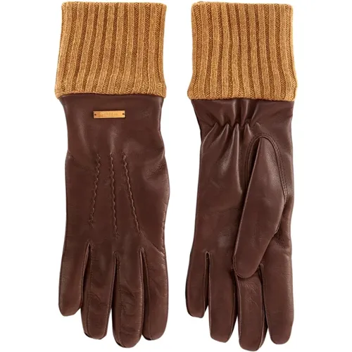 Chocolate Gloves , female, Sizes: 8 IN, 7 IN - Giuliva Heritage - Modalova