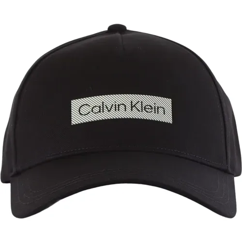 Cotton Logo Print Cap , male, Sizes: ONE SIZE - Calvin Klein - Modalova