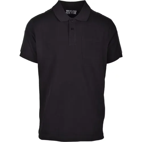 Baumwoll-Poloshirt , Herren, Größe: S - Versace Jeans Couture - Modalova