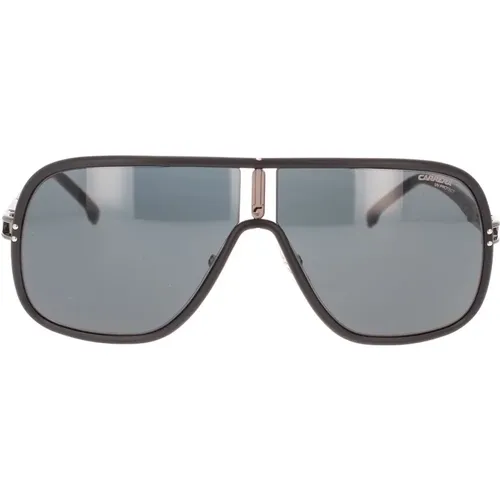 Sporty Rectangular Sunglasses with Colored Lenses , male, Sizes: 64 MM - Carrera - Modalova