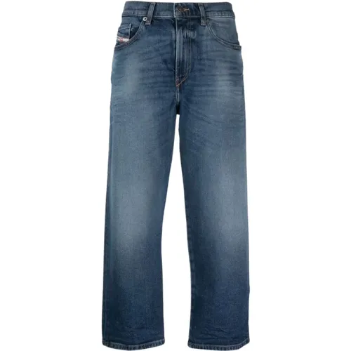 Weit geschnittene Cropped Denim Jeans - Diesel - Modalova
