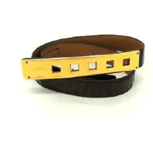 Pre-owned Belts, female, , Size: ONE SIZE Pre-owned Leather belts - Hermès Vintage - Modalova