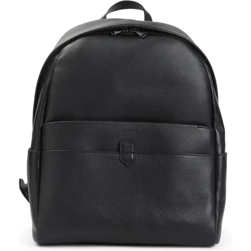 Backpacks, male, , Size: ONE SIZE Hammered Calfskin Backpack - Canali - Modalova