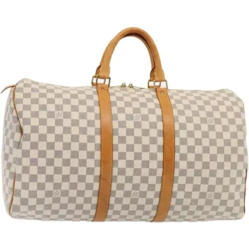 Pre-owned Weekend Bags, female, , Size: ONE SIZE Pre-owned Canvas travel-bags - Louis Vuitton Vintage - Modalova