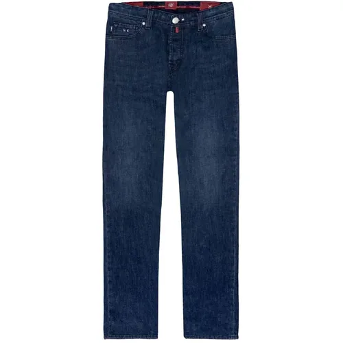 Blaue Baumwolljeans Hose , Herren, Größe: W32 - Tramarossa - Modalova