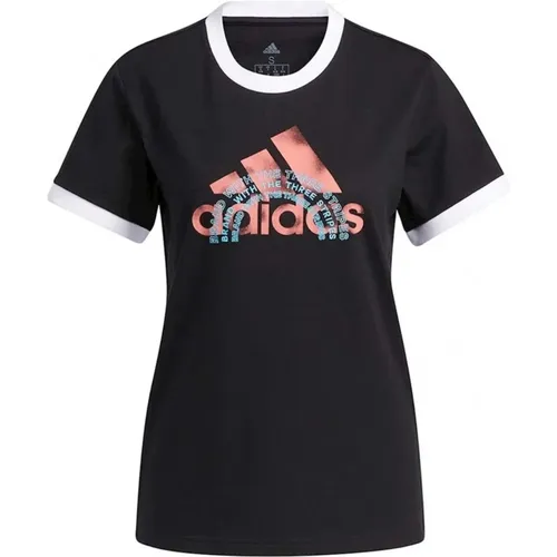 Marken T-Shirt , Damen, Größe: M - Adidas - Modalova