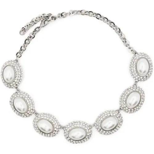 Silberner Halskette für Frauen - Alessandra Rich - Modalova