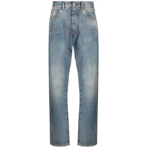 Distressed Straight-Leg Jeans , female, Sizes: W25, W27, W26 - Maison Margiela - Modalova