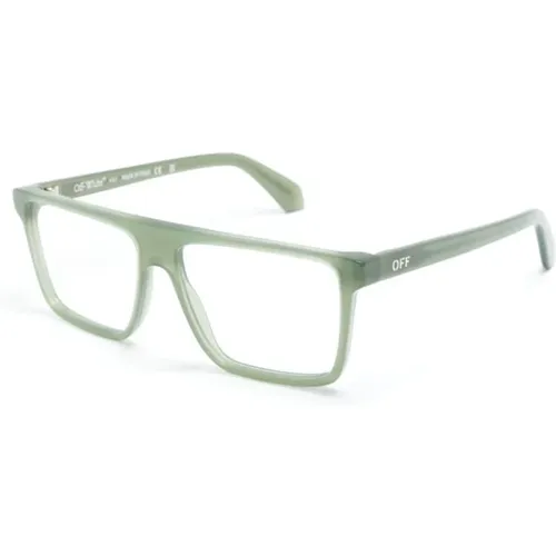 Grüne Optische Brille Stilvoll und vielseitig - Off White - Modalova