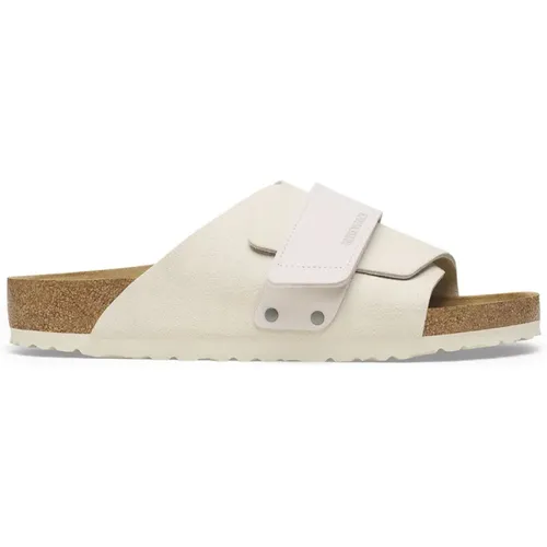 Sliders, male, , Size: 7 US Kyoto Nubuck/Suede Sandal - Birkenstock - Modalova